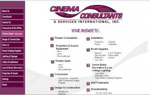 Cinema Consultants and Services International Screenshot