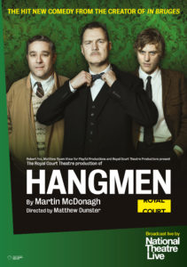 NT Live - Hangmen - Listings image - Portrait - UK