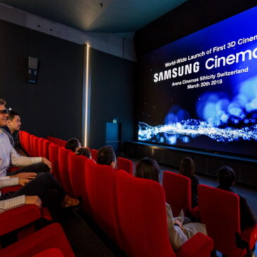 Samsung Debuts World’s First 3D Cinema LED Screen Theater in Switzerland