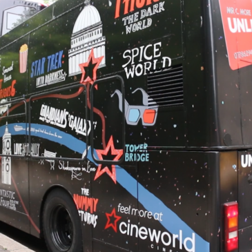 Cineworld celebrates its Unlimited with London movie bus tour | The Drum