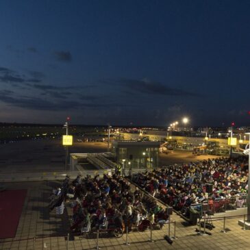 Christie CP4230 impresses cinema goers at Düsseldorf Airport throughout   the 2018 OpenAirport Cinema event