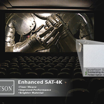 Severtson Screens Brings Next Generation  Folded SAT-4K Acoustically Transparent  Cinema Screen to CinemaCon 2019