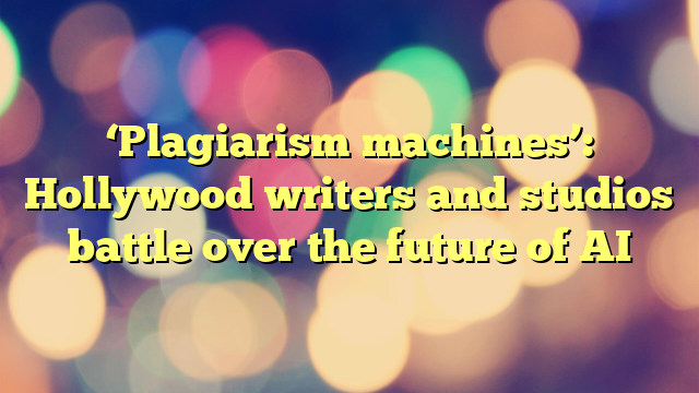 ‘Plagiarism machines’: Hollywood writers and studios battle over the future of AI